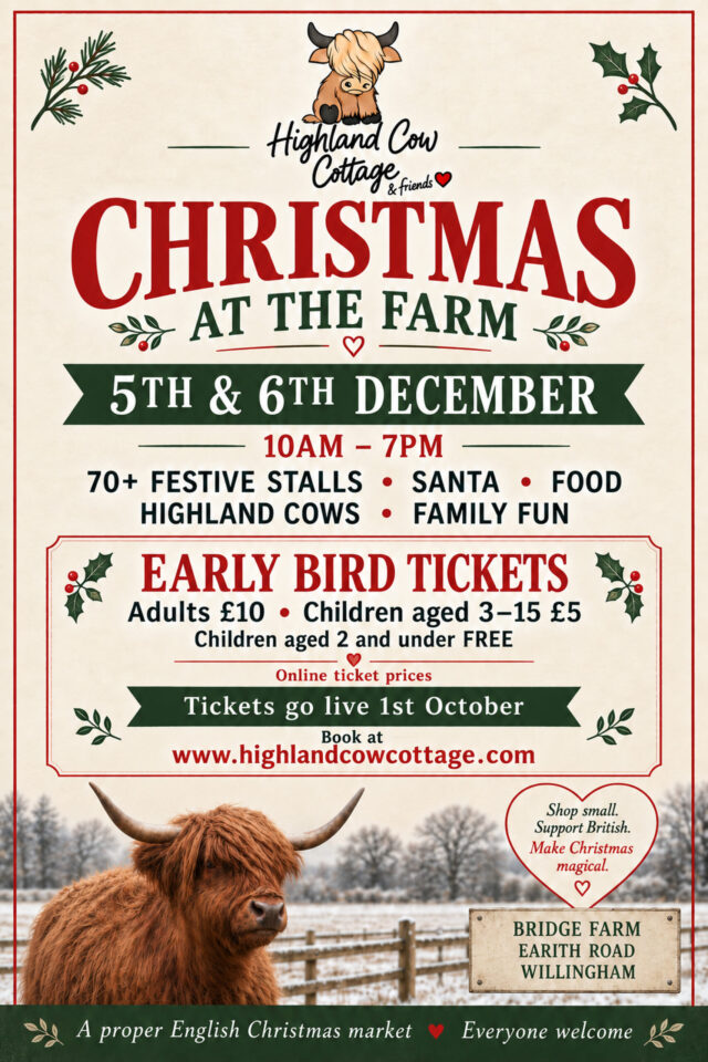Highland Cow Cottage Christmas Market