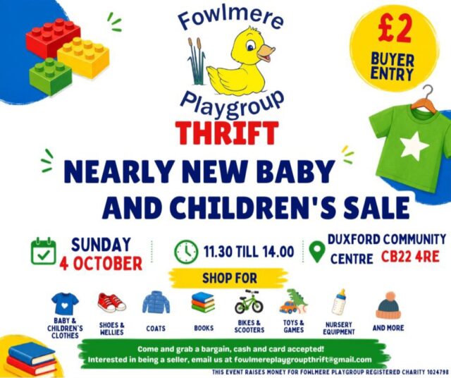Nearly New Bay and Children’s sale